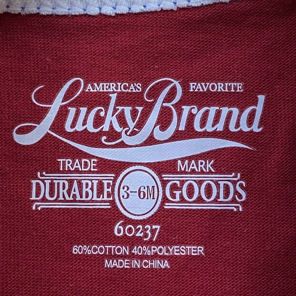 LUCKY Brand Bodysuit Motorcycle Motorsport Salt Flats Speed Trials Baby 3-6m - Picture 5 of 5